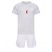Billige Danmark Simon Kjaer #4 Børnetøj Udebanetrøje til baby VM 2022 Kortærmet (+ korte bukser)